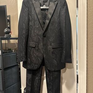 Sophisticated Black Paisley Tuxedo